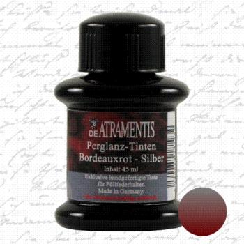 Pearlscent Ink Bordeaux Red Silver